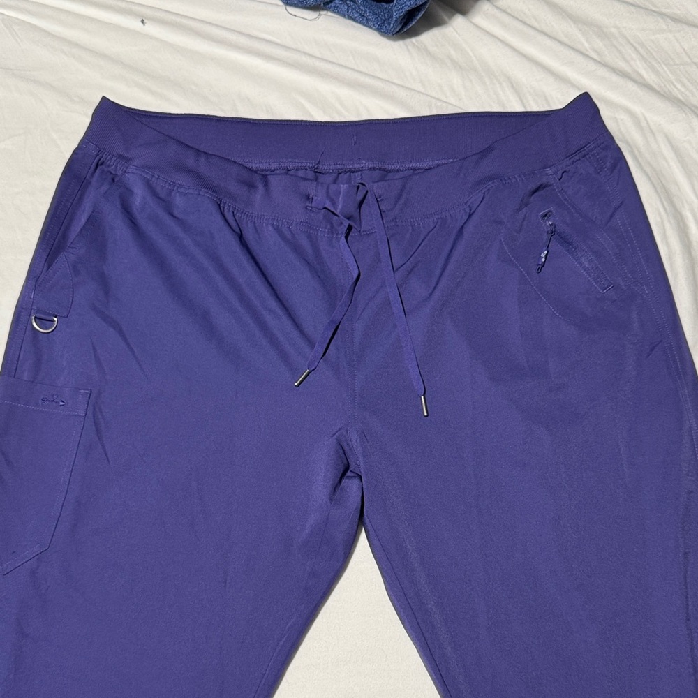 Women's Purple Cargo Scrub Pants